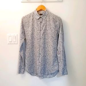 Paul Smith Blue/Grey Floral Print Shirt (small)